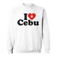 I Love Heart Cebu フィリピン諸島 スウェットシャツ