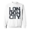 I Love London、クールでレトロなロンドンのファッショングラフィックデザイン。 スウェットシャツ