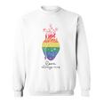 Love Wins Always Lgbt Lgbtq レインボープライド月間サポート スウェットシャツ