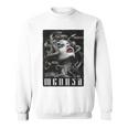 Medusa Backprint 女神の蛇 ギリシャ神話 バックプリント メデューサ 長袖tシャツ スウェットシャツ