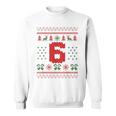 Number 6 Santa Ugly Christmas Sweatshirt