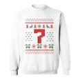 Number 7 Santa Ugly Christmas Sweatshirt