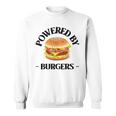 Powered By Burgers ファーストフード愛好家 面白いビーフバーガー スウェットシャツ