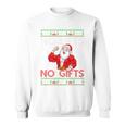 Weightlifting Workout Gym Santa Christmas Ugly Sweater Xmas Tri-Blend Sweatshirt