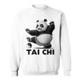 おもしろパンダ 動物 太極拳 格闘技 陰陽バランス スウェットシャツ