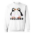アイスランドのキュートなパフィン2個 スウェットシャツ