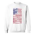 アメリカ国旗 メンズ レディース キッズ アメリカ国旗 愛国的なグランジ スウェットシャツ