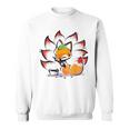 キタキツネ 狐 九尾 スウェットシャツ