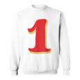 タイポグラフィ 第1番 数字 1 スウェットシャツ