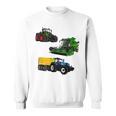 トラクター トラクター コンバインハーベスター 農家 農業 スウェットシャツ