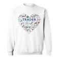 トレーダーハート I Love Cryptocurrencyトレーディング 暗号トレーダー スウェットシャツ