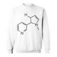 ニコチンの化学構造 スウェットシャツ