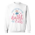 バレエダンサー ダンスガール バレリーナ 猫 気が散りやすい スウェットシャツ