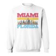 マイアミ フロリダ州 都市景観 お土産 モダン マイアミスカイライン スウェットシャツ