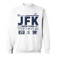 ヴィンテージ ニューヨーク Jfk 空港コード トラベルデイ レトロ Nyc 長袖tシャツ スウェットシャツ