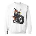 柴犬 いばけん 犬 バイク バイカー 長袖tシャツ スウェットシャツ