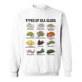 海洋ナメクジの種類科学海洋生物学チャート スウェットシャツ