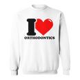 私は歯科矯正が大好きです スウェットシャツ