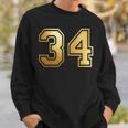 34 ナンバー34 チーム スポーツ グラフィック 代表チームのマッチング 長袖tシャツ スウェットシャツ 彼への贈り物