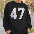 47 ジャージユニフォーム バーシティ スポーツ番号 47歳の誕生日 スウェットシャツ 彼への贈り物