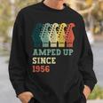 Amped Upince 1956 レトロ 誕生日 ギター 音楽 誕生年 スウェットシャツ 彼への贈り物