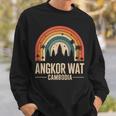 Angkor Wat Cambodia Retro Rainbow And Fun Vintage Temple Tank Top Sweatshirt Unisex Gifts for Him