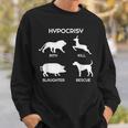 Animal Rights Hypocrisyegan スウェットシャツ 彼への贈り物