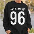 Awesome At 96 面白い96歳の誕生日のお祝いに 長袖tシャツ スウェットシャツ 彼への贈り物