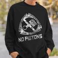Car Enthusiast No Pistons ロータリーエンジン ウィンケル 長袖tシャツ スウェットシャツ 彼への贈り物