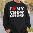 Dog I Love My Chow Chow Chow スウェットシャツ 彼への贈り物