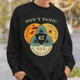 Don't Panic Life Universe Everything 42F 宇宙愛好家 スウェットシャツ 彼への贈り物