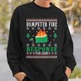 Dumpster Fire Response Team Leader Christmas Ugly Sweater Sweatshirt Gifts for Him