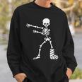 Floss Dance Flossing ダンス 足の骨折 石膏ギプス スケルトン ハロウィーン スウェットシャツ 彼への贈り物