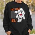 Free Hugs ブラジリアン柔術 Bjj 格闘技 面白い総合格闘技 スウェットシャツ 彼への贈り物