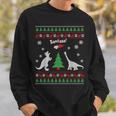 Dinosaurs And Santa Ugly Christmas Sweater Sweatshirt Gifts for Him