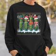 Pickles Christmas Lights Santa Hat Xmas Ugly Sweater Sweatshirt Gifts for Him