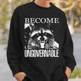 Raccoon Become Ungovernable Raccoon スウェットシャツ 彼への贈り物