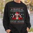 Trump Dance Merry Christmas Ugly Xmas Sweater Pajamas Sweatshirt Gifts for Him