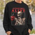 kulltaying Alive スケルトン ドリンクコーヒー スウェットシャツ 彼への贈り物