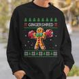 Gingershred Gym Christmas Ugly Sweater Gingerbread Workout Sweatshirt Unisex Gifts for Him