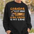 Grandpa Is My Name Ham Radio Is My Game Hamラジオ アマチュア無線 スウェットシャツ 彼への贈り物