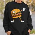 Hamburger チーズバーガー Burger Fast Food Cheeseburger Dabbing スウェットシャツ 彼への贈り物