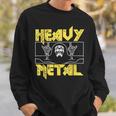 Heavy Metal Death Rock Keleton Horns Up ヘヴィメタル スウェットシャツ 彼への贈り物