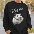Hug Me ジャンガリアンハムスター アートデザイン 可愛い おしゃれ 動物 齧歯類 スウェットシャツ 彼への贈り物