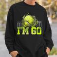 I'm 60 ラケット スポーツ テニス 選手 大人 還暦 スウェットシャツ 彼への贈り物