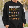 Italian Brainrot 面白いイタリアンブレインロットミームキャラクタ 長袖tシャツ スウェットシャツ 彼への贈り物