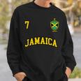 Jamaica チームサッカー ジャマイカ Number 7Occer スウェットシャツ 彼への贈り物