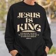 Jesus Is King Bibleerse John 14 スウェットシャツ 彼への贈り物