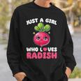 Kawaii Radish Lover Vegan Vegetarian Radish Sweatshirt Unisex Gifts for Him Kawaii Radish Lover Vegan Vegetarian Radish Sweatshirt Unisex Gifts for Him