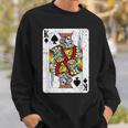 King Ofpades トランプデッキ ヴィンテージレトロスタイル スウェットシャツ 彼への贈り物